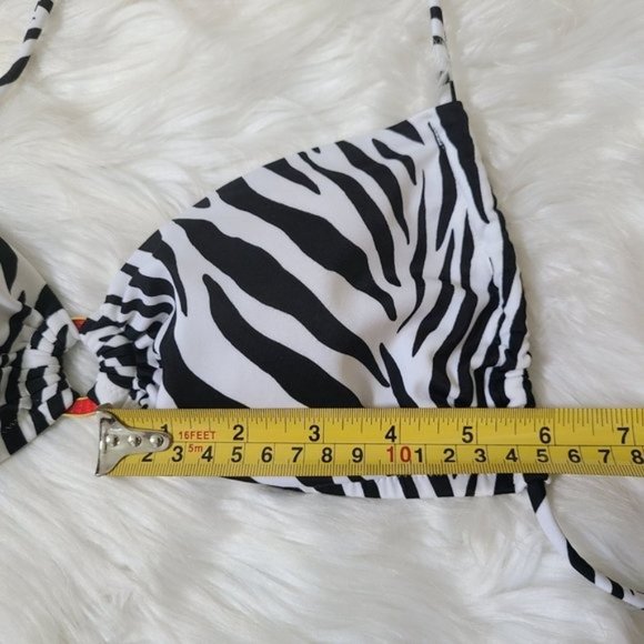 Victoria's Secret Swim Top Zebra Print ,Size S 🎈 - Picture 11 of 13